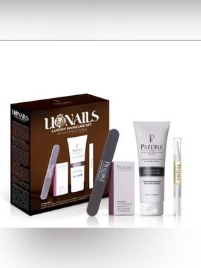 Prédiré Paris LIONAILS Luxury Manicure Set Almond Milk & Honey Nail Kit NEW